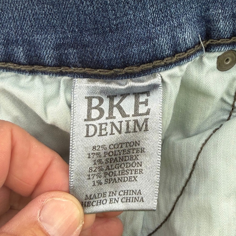 BKE Alec Straight Leg Jeans Mens 31R Medium Wash Faded Denim Pants - Picture 12 of 13